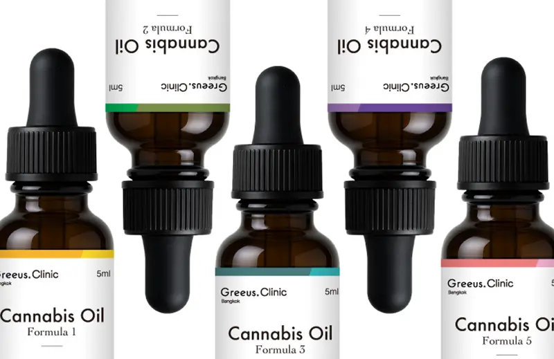 タイの伝統医療クリニックの大麻オイル